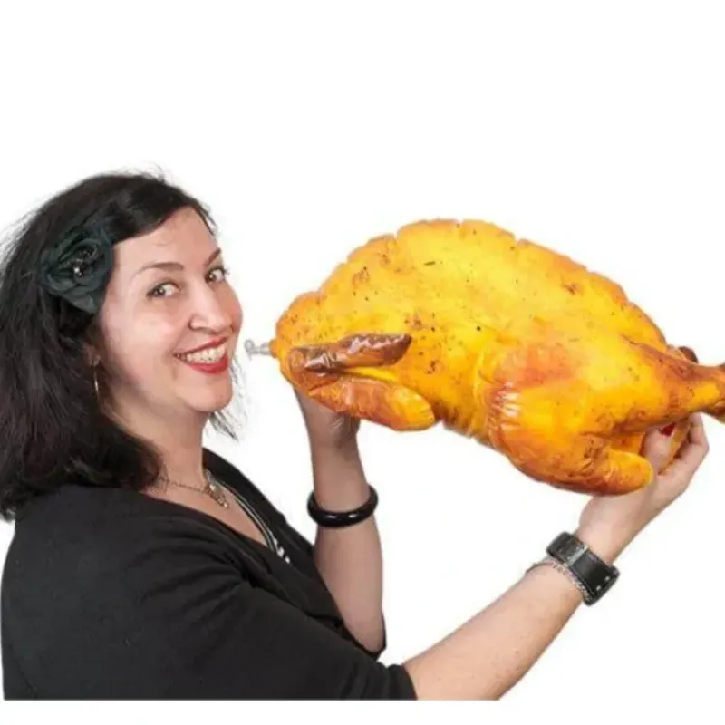Egpull<INFLATABLE TURKEY - Thanksgiving Blow Up Decoration Gag Joke Gift- Archie McPhee - Miniature Marvels: Airplane Models & Painted Dice