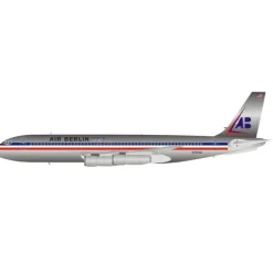 Airplane Model*InFlight IF701AB001P 1:200 Air Berlin Boeing 707-100 N7509A - Miniature Marvels: Airplane Models & Painted Dice