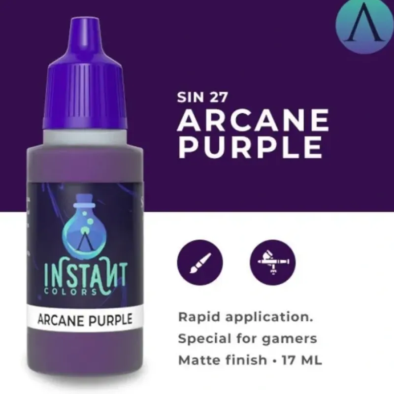 Paint<Instant Colors: Arcane Purple S75 SIN-27 - Miniature Marvels: Airplane Models & Painted Dice
