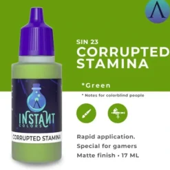 Paint<Instant Colors: Corrupted Stamina S75 SIN-23 - Miniature Marvels: Airplane Models & Painted Dice