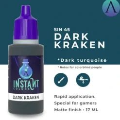 Paint<Instant Colors: Dark Kraken S75 SIN-45 - Miniature Marvels: Airplane Models & Painted Dice
