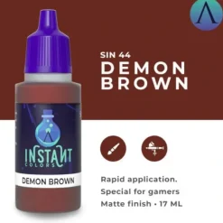 Paint<Instant Colors: Demon Brown S75 SIN-44 - Miniature Marvels: Airplane Models & Painted Dice