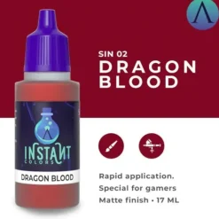 Paint<Instant Colors: Dragon Blood S75 SIN-02 - Miniature Marvels: Airplane Models & Painted Dice