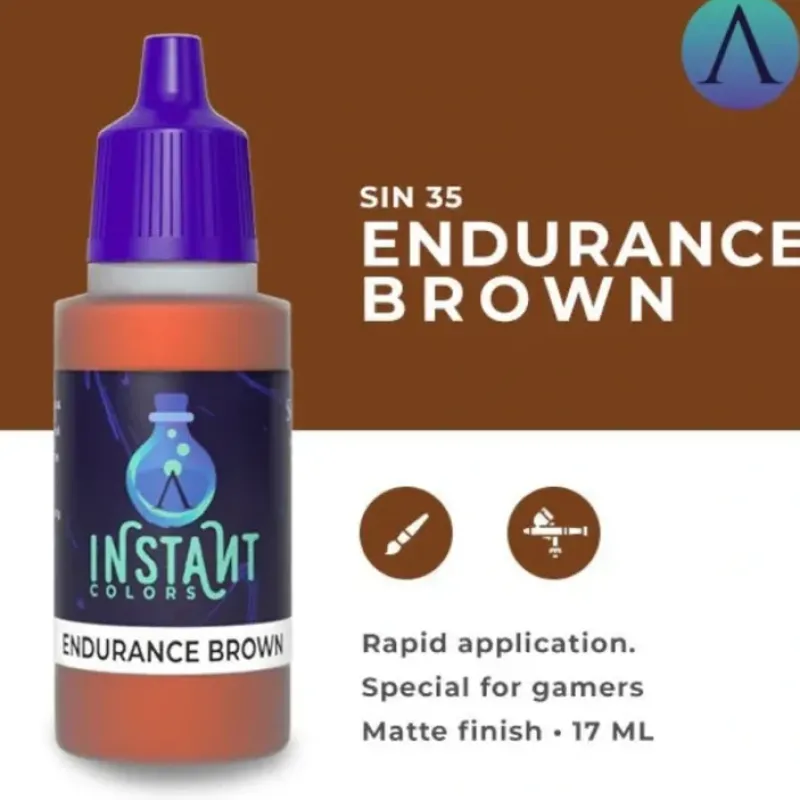 Paint<Instant Colors: Endurance Brown S75 SIN-35 - Miniature Marvels: Airplane Models & Painted Dice