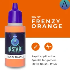 Paint<Instant Colors: Frenzy Orange S75 SIN-37 - Miniature Marvels: Airplane Models & Painted Dice