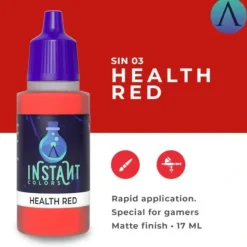 Paint<Instant Colors: Health Red S75 SIN-03 - Miniature Marvels: Airplane Models & Painted Dice