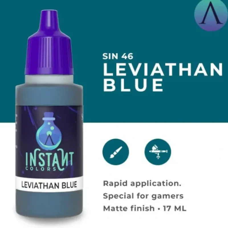 Paint<Instant Colors: Leviathan Blue S75 SIN-46 - Miniature Marvels: Airplane Models & Painted Dice