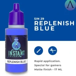 Paint<Instant Colors: Replenish Blue S75 SIN-29 - Miniature Marvels: Airplane Models & Painted Dice