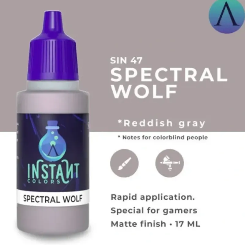 Paint<Instant Colors: Spectral Wolf S75 SIN-47 - Miniature Marvels: Airplane Models & Painted Dice