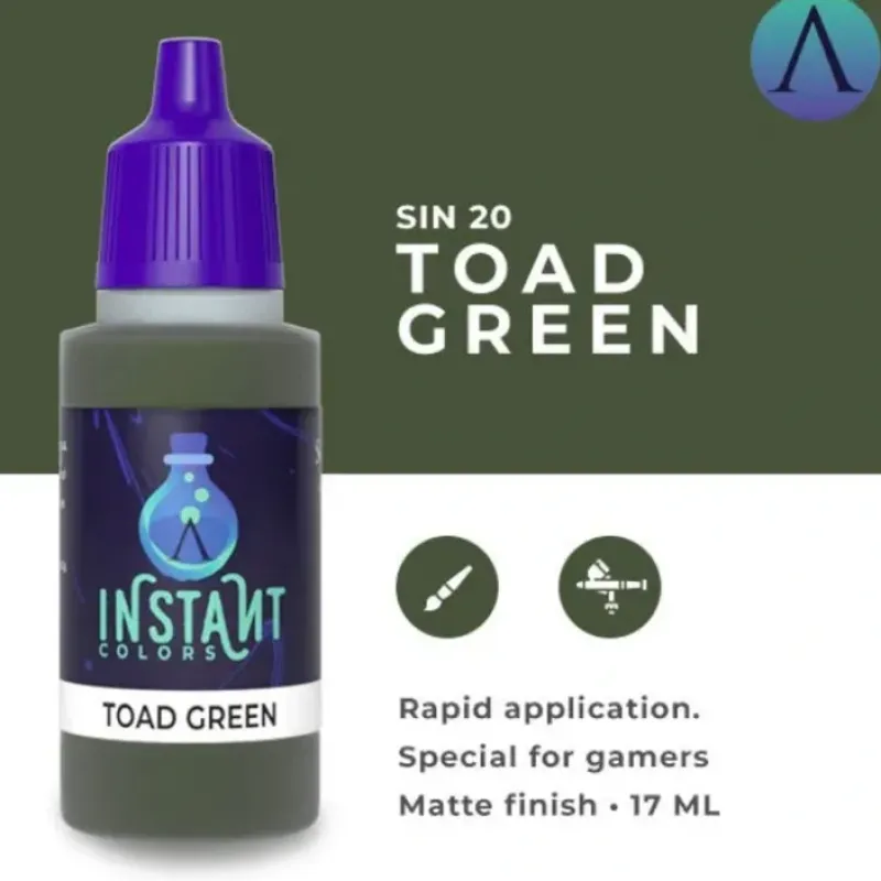 Paint<Instant Colors: Toad Green S75 SIN-20 - Miniature Marvels: Airplane Models & Painted Dice