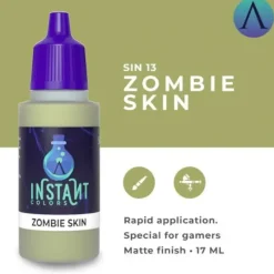 Paint<Instant Colors: Zombie Skin S75 SIN-13 - Miniature Marvels: Airplane Models & Painted Dice