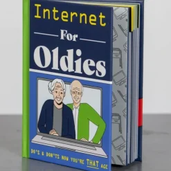 Egpull<Internet for Oldies - Over the Hill Hardcover Book - Funny Senior Gag Joke Gift - Miniature Marvels: Airplane Models & Painted Dice