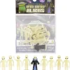 Egpull<Itty Bitty Aliens (Bag of 9) Glow in Dark Statue UFO Figurines - Archie McPhee - Miniature Marvels: Airplane Models & Painted Dice
