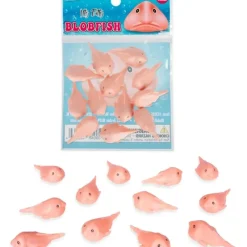 Egpull<Itty Bitty Blobfish (Bag of 12) - Tiny Figurines Arts & Crafts - Archie McPhee - Miniature Marvels: Airplane Models & Painted Dice