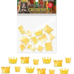 Egpull<Itty Bitty Crowns (Bag of 12) King & Queen Finger Figurines - Archie McPhee - Miniature Marvels: Airplane Models & Painted Dice