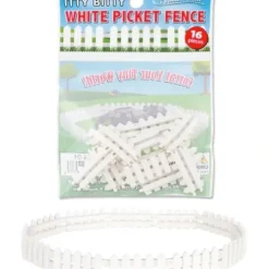 Egpull<Itty Bitty Fence Sections (Bag of 16) - Mini Dollhouse Figurines - Archie McPhee - Miniature Marvels: Airplane Models & Painted Dice