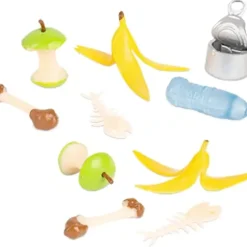 Egpull<Itty Bitty Trash (Bag of 10) Toy Garbage Set Dollhouse Figurines - Archie McPhee - Miniature Marvels: Airplane Models & Painted Dice
