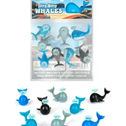 Egpull<Itty Bitty Whales (Bag of 8) - Mini Moby Ocean Mammal Figurines - Archie McPhee - Miniature Marvels: Airplane Models & Painted Dice