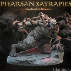 Miniature<Jannisary, Alchemical Werewolf - Miniature Marvels: Airplane Models & Painted Dice