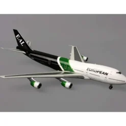 Airplane Model*Jc Wings JC2EAF013 1:200 European Air Charter Boeing 747-200 - Miniature Marvels: Airplane Models & Painted Dice