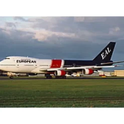 Airplane Model*Jc Wings JC2EAF015 1:200 European Air Charter Boeing 747-200 - Miniature Marvels: Airplane Models & Painted Dice