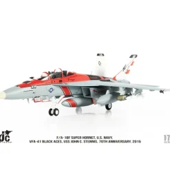 Airplane Model*JC Wings JCW-72-F18-015 1:72 US Navy F/a-18F VFA-41 Black Aces - Miniature Marvels: Airplane Models & Painted Dice