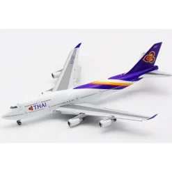 Airplane Model*JC Wings LH4212A 1:400 Thai Boeing 747-400 (Flaps Down) - Miniature Marvels: Airplane Models & Painted Dice