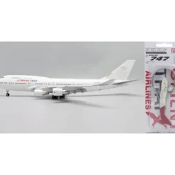 Airplane Model*JC Wings LH2OEA255A 1:200 Orient Thai Airlines Boeing 747-400 HS-STC (with FWDP keychain) (Flaps Down) - Miniature Marvels: Airplane Models & Painted Dice