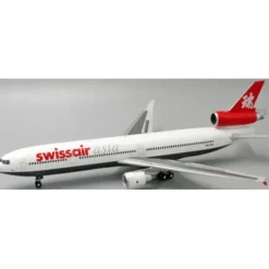 Airplane Model*JC Wings LH2SWR147 1:200 Swissair Asia MD-11 HB-IWN - Miniature Marvels: Airplane Models & Painted Dice
