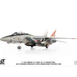 Airplane Model*JC Wings Military JCW-72-F14-014 1:72 U.S Navy F-14A VF-14 Tophatters, 80th Anniversary Edition, 1999 - Miniature Marvels: Airplane Models & Painted Dice