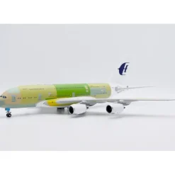 Airplane Model*JC Wings XX20063 1:200 Malaysia Airlines Airbus A380 "Bare Metal" Reg: F-WWSG - Miniature Marvels: Airplane Models & Painted Dice