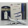 Airplane Model*JC Wings XX40108A 1:400 El Al Boeing 747-400 (With Aviationtag) (Flaps Down) - Miniature Marvels: Airplane Models & Painted Dice