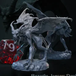 Miniature<Jersey Devil, Beastly - Miniature Marvels: Airplane Models & Painted Dice