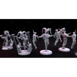 Miniature<Jester Male - Miniature Marvels: Airplane Models & Painted Dice
