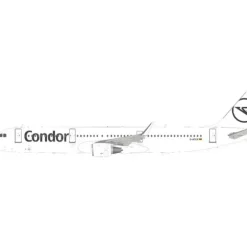 Airplane Model*JFox 1:200 JF-A321-015 Condor Airbus A321 D-ATCF - Miniature Marvels: Airplane Models & Painted Dice