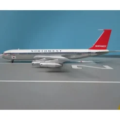 Airplane Model**JFox 1:200 Northwest Boeing 707-300 JF-707-3-004 - Miniature Marvels: Airplane Models & Painted Dice