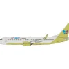Airplane Model*JFox JF-737-8-024 1:200 Jinair.com Boeing 737-800 HL8015 - Miniature Marvels: Airplane Models & Painted Dice