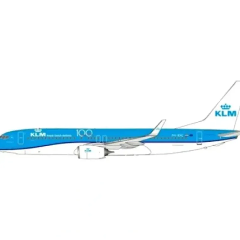 Airplane Model*JFox JF-737-8-011 1:200 KLM Boeing 737-800 PH-BXC - Miniature Marvels: Airplane Models & Painted Dice