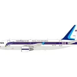 Airplane Model*JFox JF-A319-007 1:200 Royal Thai AF Airbus A319 HS-TYR - Miniature Marvels: Airplane Models & Painted Dice