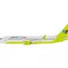 Airplane Model*JFox JF-737-8M-004 1:200 JinAir Boeing 737 Max 8 - Miniature Marvels: Airplane Models & Painted Dice