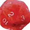 Accessories<Jumbo D20 Novelty Dice Plush - Red with White - Miniature Marvels: Airplane Models & Painted Dice