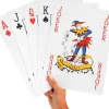 Egpull<JUMBO MASSIVE SIZE PLAYING CARDS - FULL DECK with Jokers - Funny Novelty Cards - Miniature Marvels: Airplane Models & Painted Dice