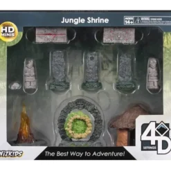 Miniature<Jungle Shrine: WizKids 4D Settings WZK 73878 - Miniature Marvels: Airplane Models & Painted Dice