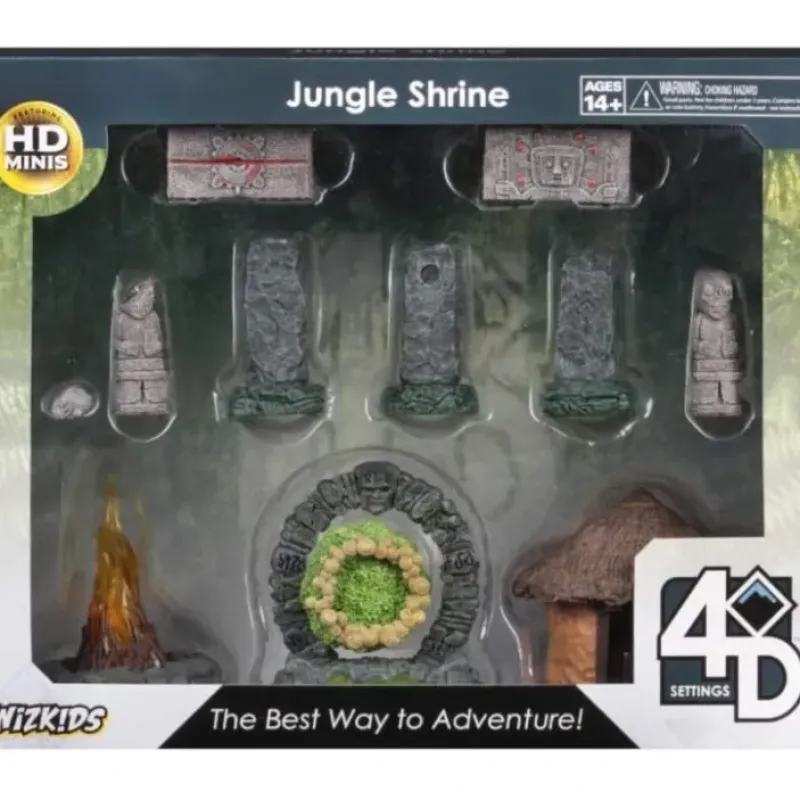 Miniature<Jungle Shrine: WizKids 4D Settings WZK 73878 - Miniature Marvels: Airplane Models & Painted Dice