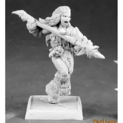 Miniature<Kaya The Reaper, Female Barbarian Sergeant: Warlord RPR 14600 - Miniature Marvels: Airplane Models & Painted Dice