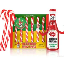 Egpull<KETCHUP Candy Canes - GROSS NASTY! Gag Prank Joke Christmas Gift - Archie McPhee - Miniature Marvels: Airplane Models & Painted Dice