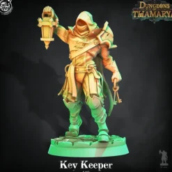 Miniature<Key Keeper - Miniature Marvels: Airplane Models & Painted Dice