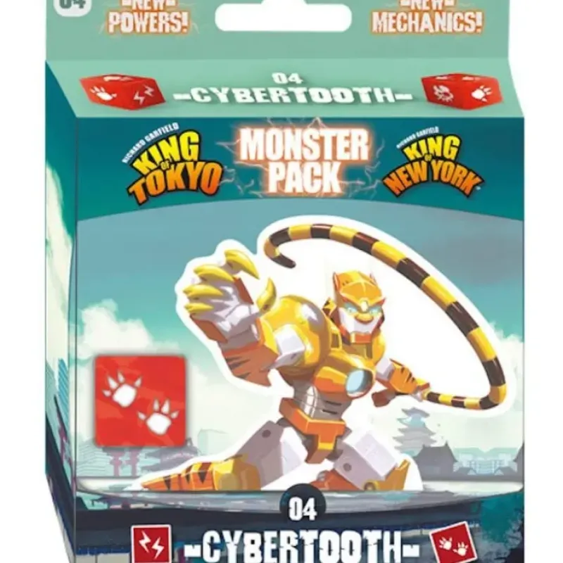 Board Game<King of Tokyo: Cybertooth Monster Pack - IEL 51637 - Miniature Marvels: Airplane Models & Painted Dice