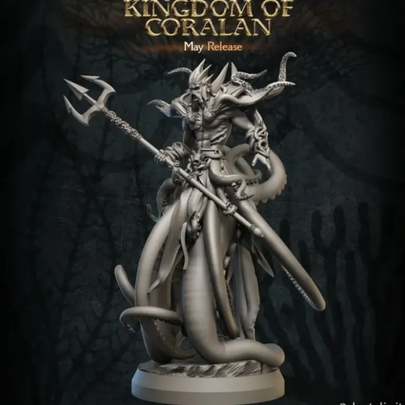 Miniature<King Tritoden - Miniature Marvels: Airplane Models & Painted Dice