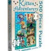 Board Game<Kitten Adventurers: 500 Piece Puzzle SJG 5960 - Miniature Marvels: Airplane Models & Painted Dice